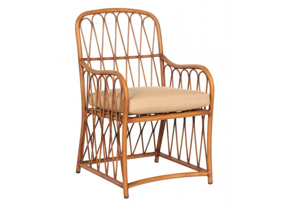 Woodard Cane Dining Armchair - Angled