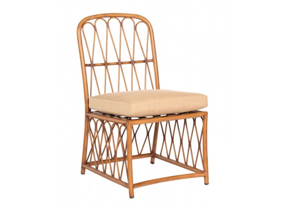 Woodard Cane Dining Side Chair - Angled