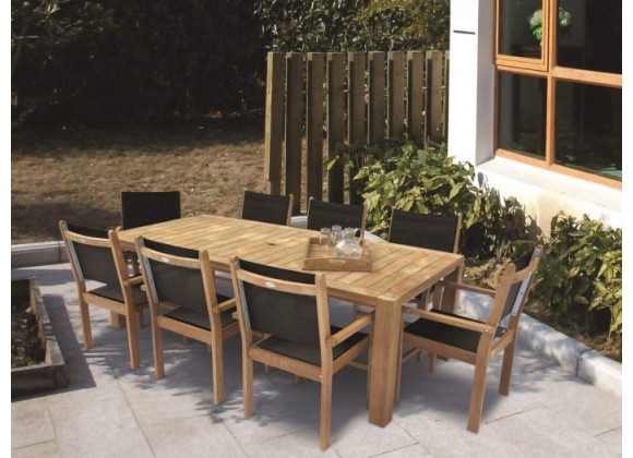 Royal Teak Captiva Sling Stacking Chair Outdoor 