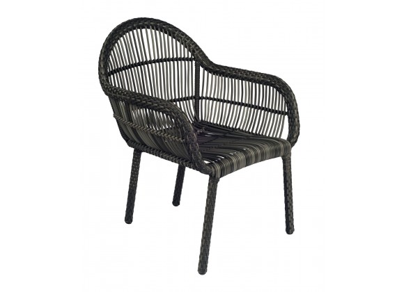 Woodard Cape Dining Armchair - Angled View