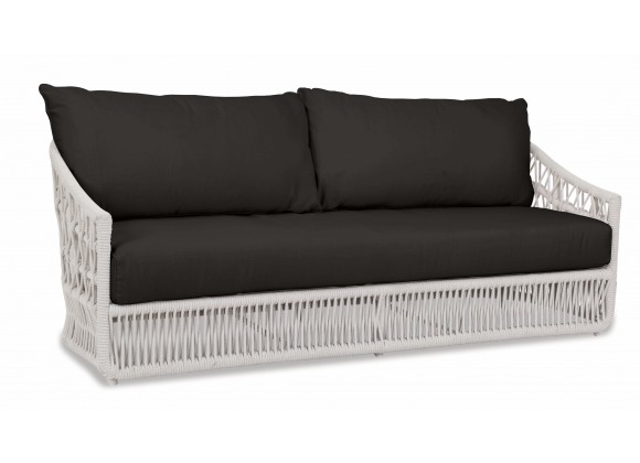Dana Rope Sofa in Spectrum Carbon w/ Self Welt - Front Side Angle