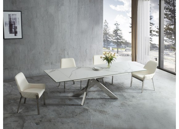 J&M Furniture Carrara Extension Dining Table