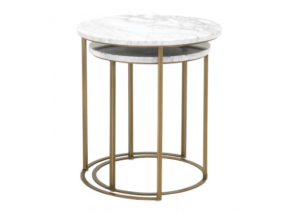 Essentials For Living Carrera Round Nesting Accent Table - Nested