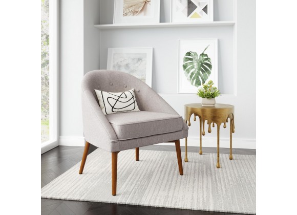 Carter Accent Chair in Gray- Lifestyle