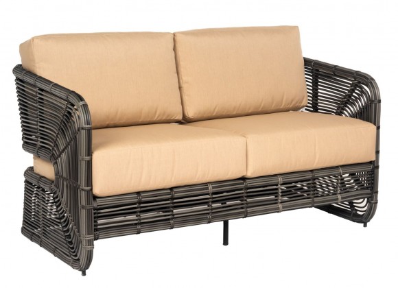 Woodard Carver Love Seat - Angled