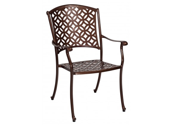 Woodard Casa Dining Arm Chair - Angled