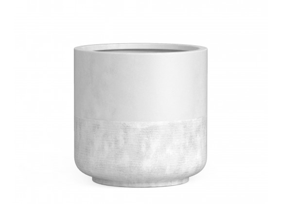 Azzurro Living Catalina 24" Pot In White Rock Concrete