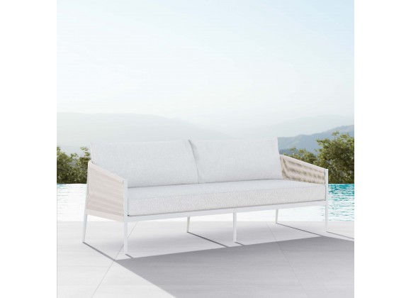 Azzurro Living Catalina 3 Seat Sofa With Polar Cushion - Lifestyle