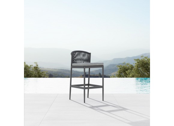 Azzurro Living Catalina Bar Stool With Moon Cushion - Lifestyle