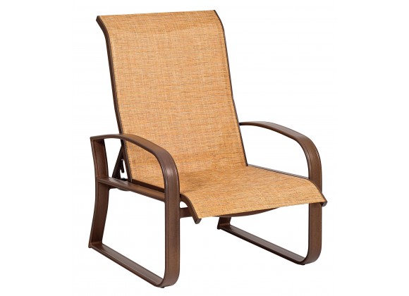 Woodard Cayman Isle Sling Adjustable Lounge Chair - Angled