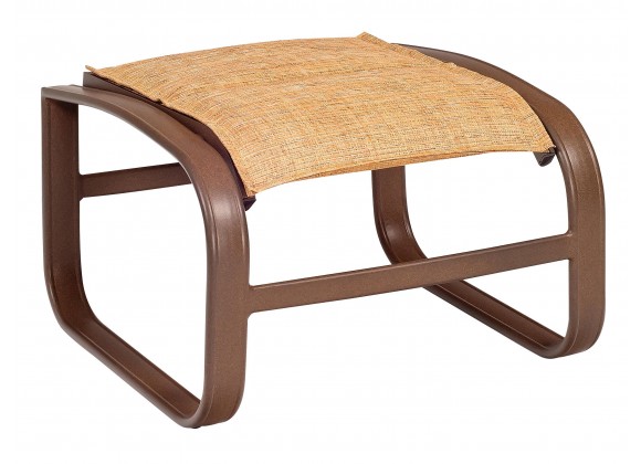 Woodard Cayman Isle Padded Sling Ottoman - Angled