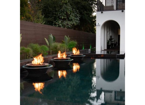 The Outdoor Plus Cazo Copper 360° Water & Fire Bowl- 3