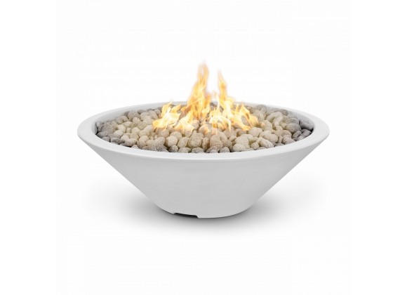 The Outdoor Plus Cazo Fire Pit - Narrow Lip - White