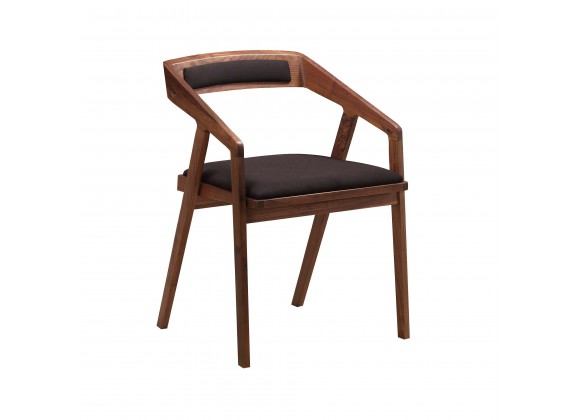 Moe's Home Collection Padma Armchair - Black - Front Side Angle