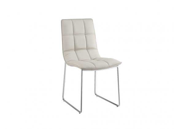 LEANDRO Light Gray Dining Chair