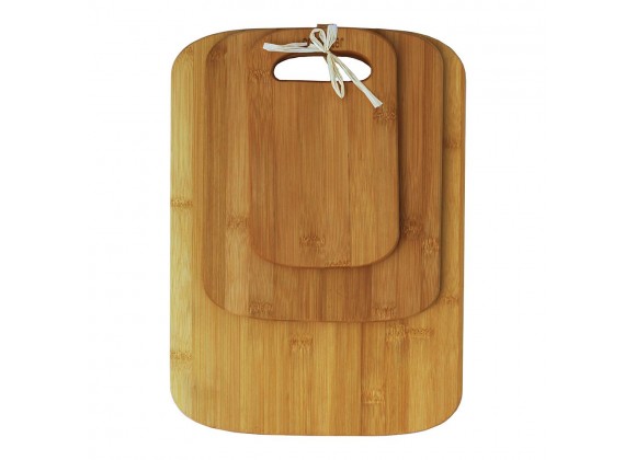 Oceanstar 3-Piece Bamboo Cutting Board Set - Set