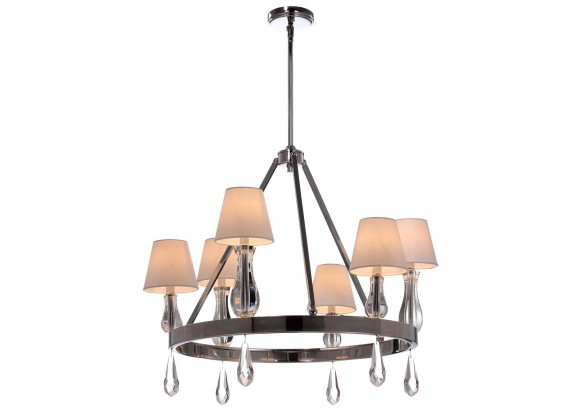 ZEEV Lighting Sophia 6LT Chandelier- Front Angle