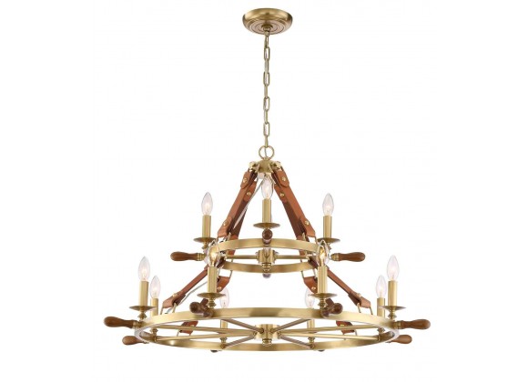 ZEEV Lighting Carlisle Collection Chandelier- Front Angle