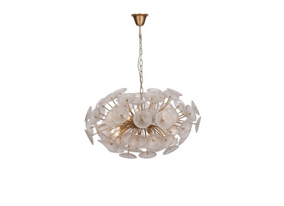 ZEEV Lighting Floral Collection Chandelier- Front Angle