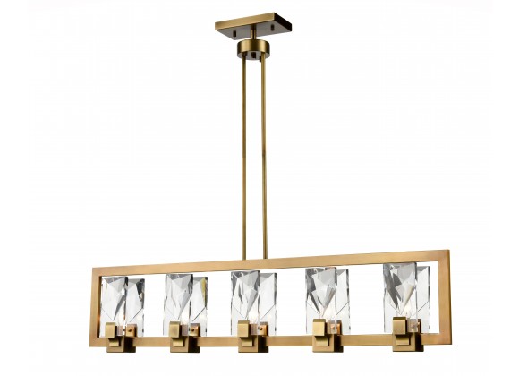 ZEEV Lighting Horizon Collection Chandelier- Front Angle