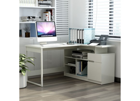 Anderson Teak Lexi 55" L-Shaped Corner Desk - Lifestyle