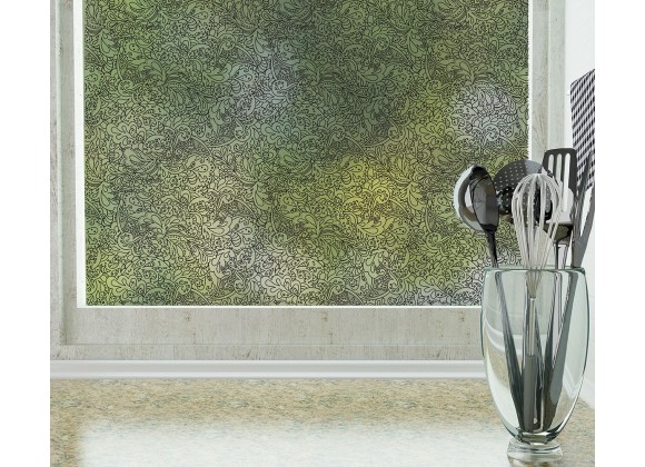 Odhams Press Sketchbook Frosted Non-Adhesive Decorative Window Film - Privacy Cling Film