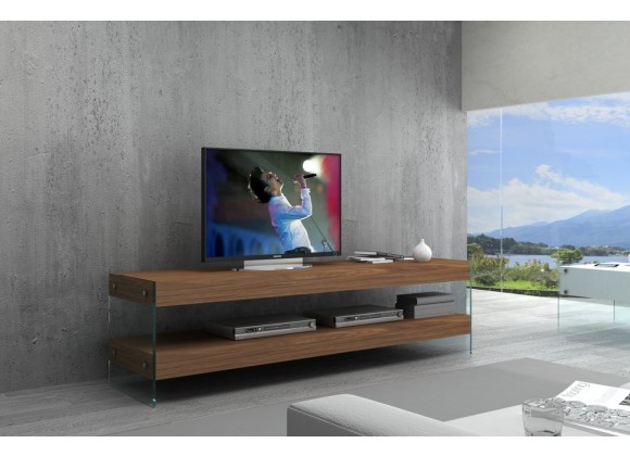 J&M Furniture Elm Mini TV Base White High Gloss