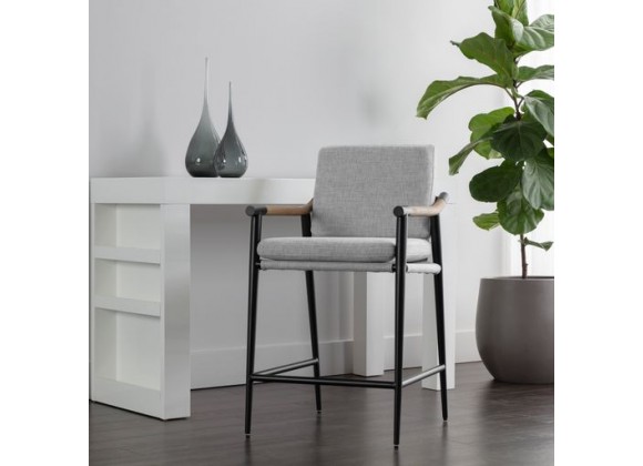 Sunpan Meadow Counter Stool - Vault Fog - Lifestyle