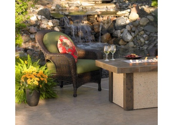 Outdoor Greatroom Company Balsam Wicker Outdoor Chair - Spectrum Cilantro - Lifestyle