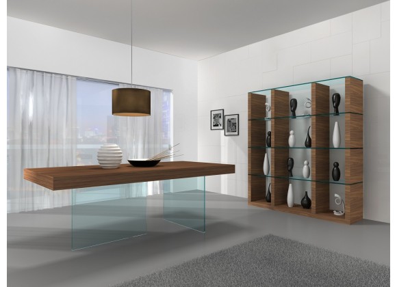 J&M Furniture Chestnut Modern Dining Table