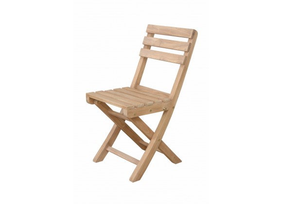 Anderson Teak Alabama Folding Chair (Sold as a pair) Side View