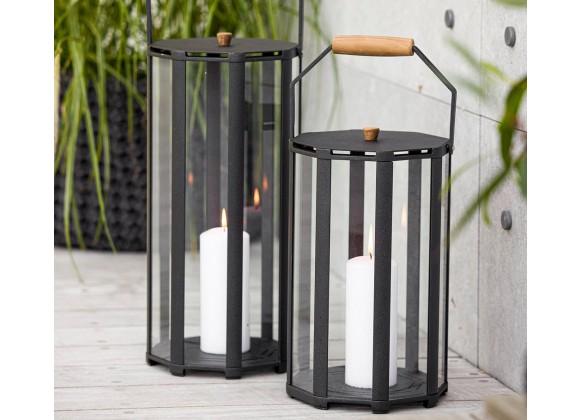 Cane-Line Lightlux Lantern W/Teak Handle Small Outdoor