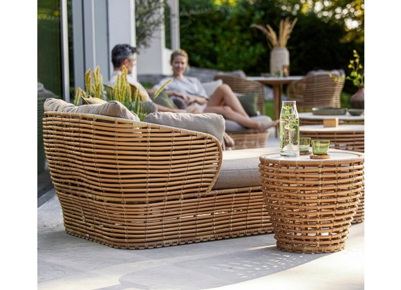 Cane-Line Basket Daybed, Incl. Natural Cane-Line AirTouch Cushion Set Outdoor 