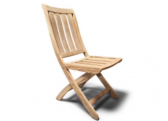 Hi Teak Furniture Corbin Teak Outdoor Folding Chair