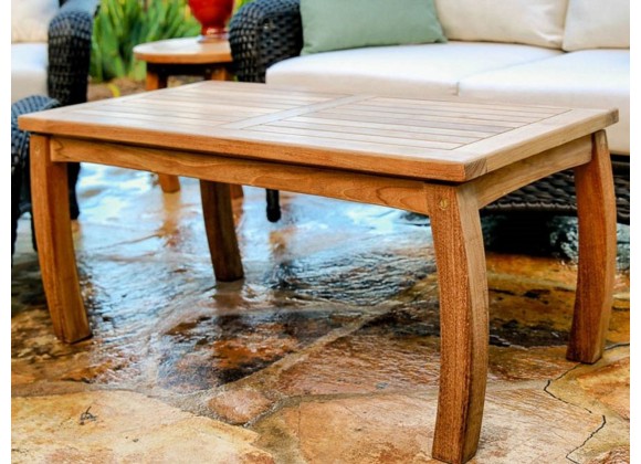 Tortuga Outdoor Jakarta Traditional Coffee Table (20" X 40") 