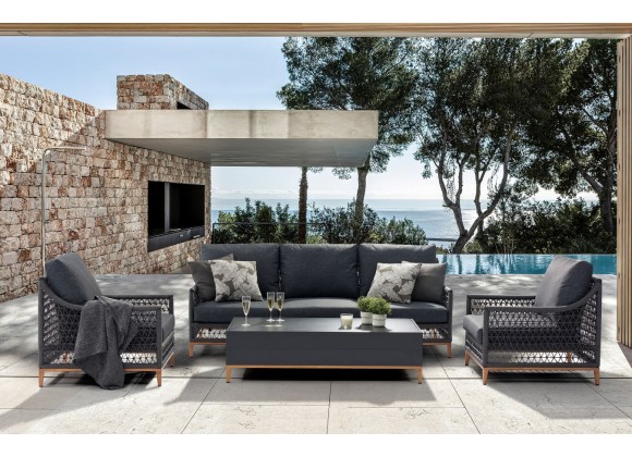 Whiteline Modern Living Karen 4-Piece Outdoor Collection