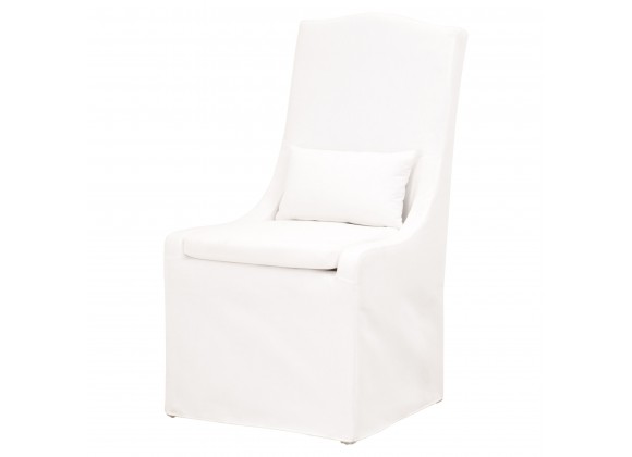 Colette Dining Chair - Livesmart Peyton Pearl - Angled View