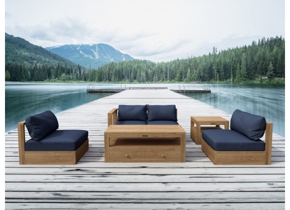 Anderson Teak Copacabana 5 Pieces Modular Deep Seating Set-152 
