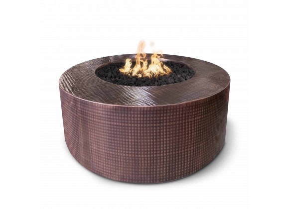 The Outdoor Plus 48" Unity Fire Pit - 24" Tall - Hammered Copper