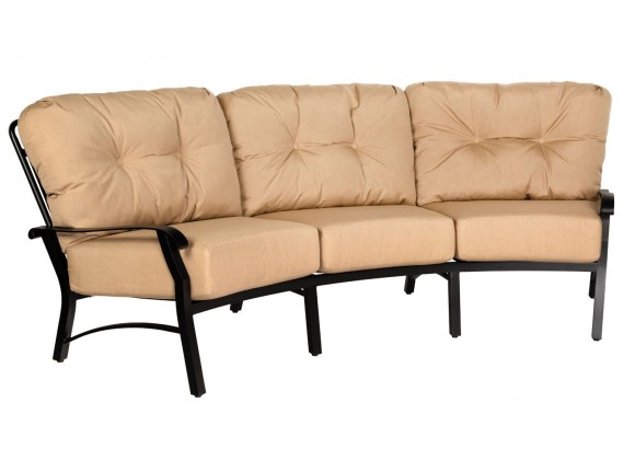 Woodard Cortland Cushion Crescent Sofa - Angled
