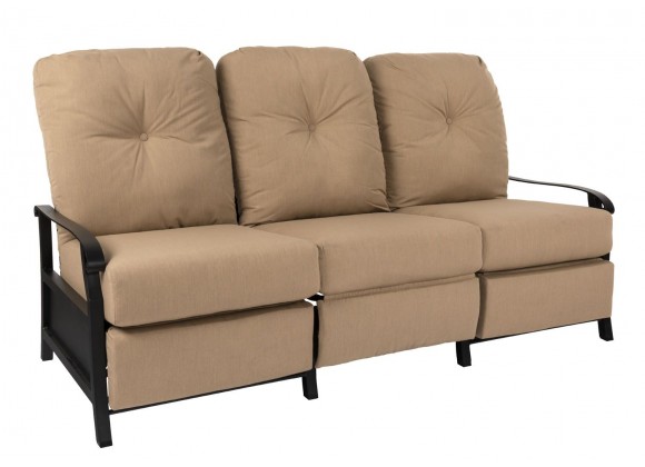 Woodard Cortland Cushion Recliner Sofa - Angled