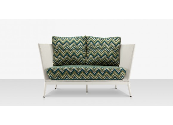 Source Outdoor Furniture Cosmo Aluminum Loveseat front