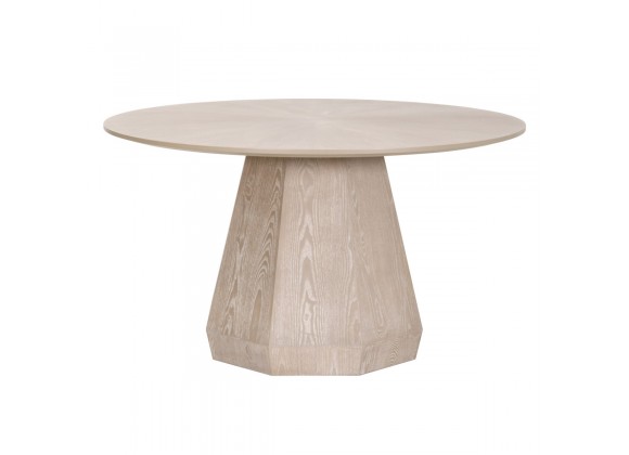 Essentials For Living Coulter 54" Round Dining Table in Natural Gray Ash - Front Angle