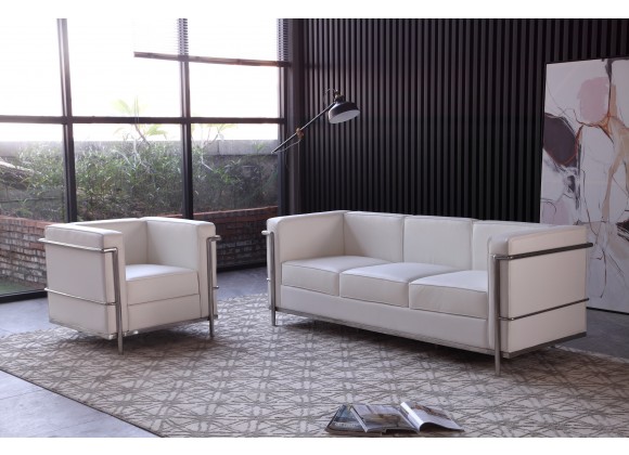 J&M Furniture Cour Italian Leather Chair 