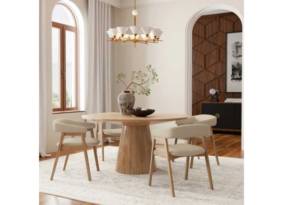  Cove Round Dining Table in Natural - Lifestyle