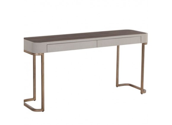 Sunpan Jamille Console Table - Front Side Angle