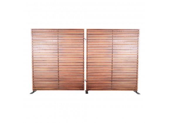 Moe's Home Collection Damani Screen - Brown - Front Angle