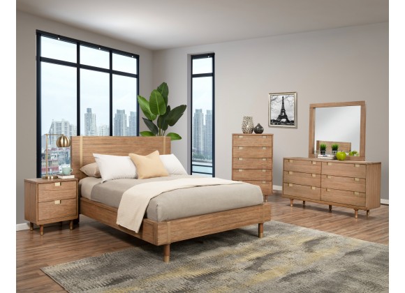 Alpine Furniture Easton Standard King Platform Bed - Lifestyle