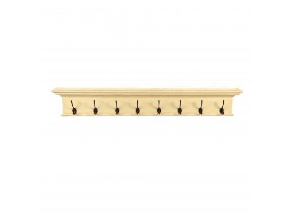 Nova Solo Halifax 8 Hook Coat Rack in Yellow - Front Angle