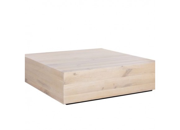 Sunpan Frezco Coffee Table in Light Oak - Front Side Angle
